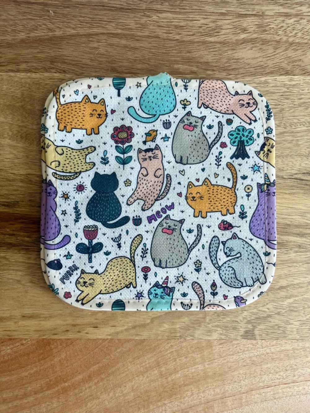 Cat Pot Holders, Set of 2